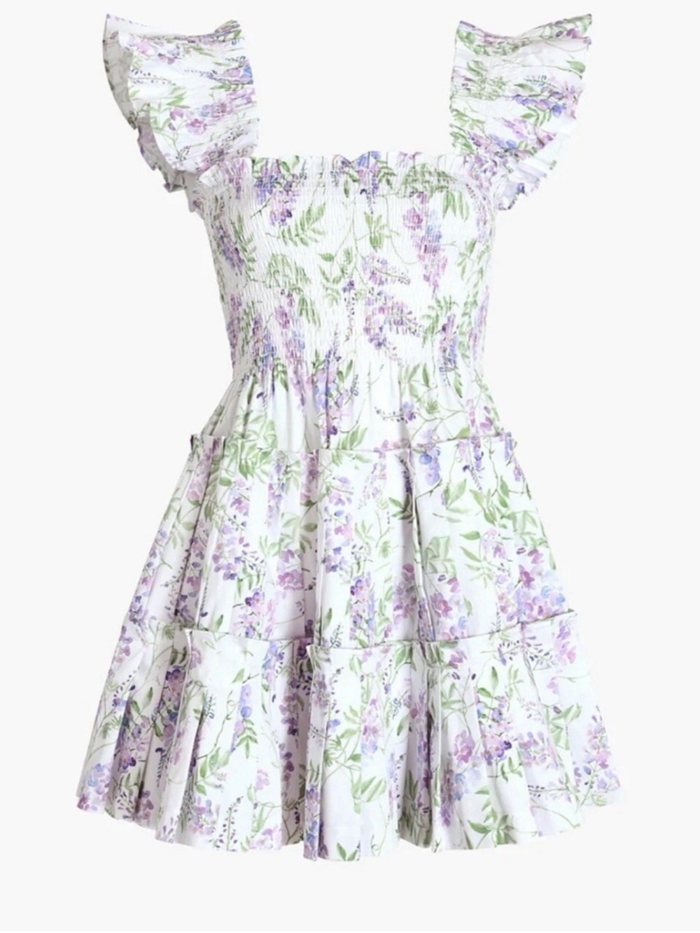 NWT Hill House Charlotte Nap Dress Wisteria Floral Print Size XL - Picture 1 of 9